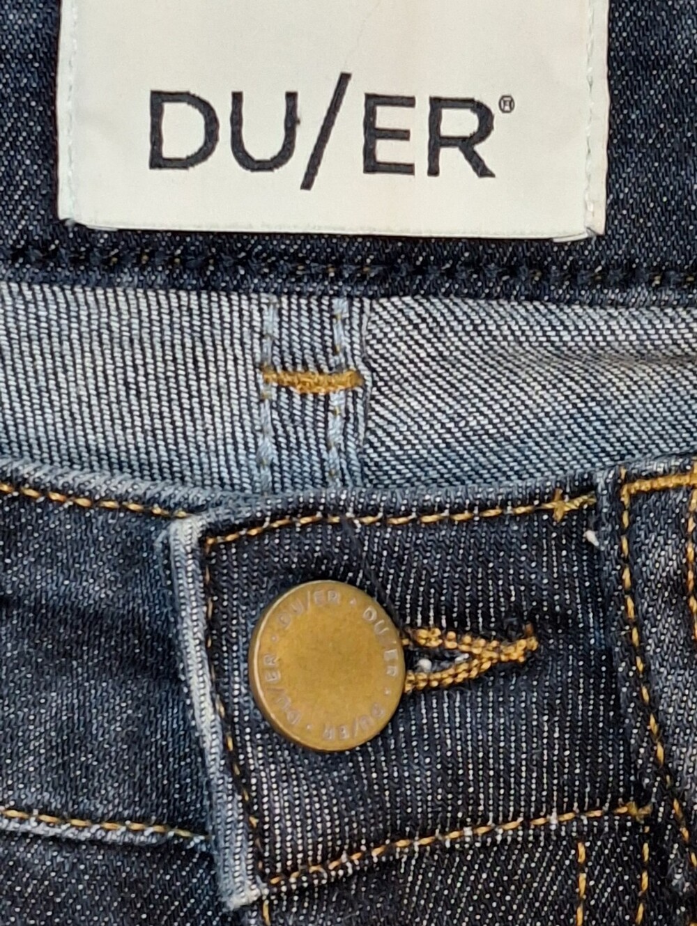 DU/ER Performance Denim Jeans Dark Wash Blue Size 24x32 - Picture 5 of 9